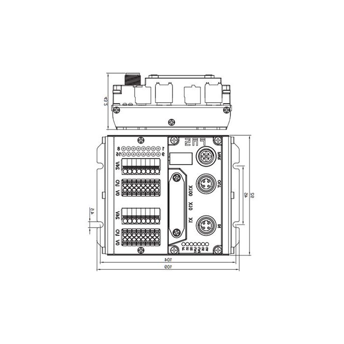 Multi-protocol module IP20、16DI/DO adaptive configuration、PNP、Terminal type、 Remote module、009M13