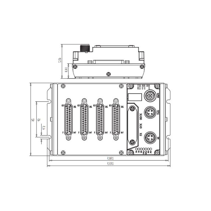 Modbus-RTU protocol、IP20、64DI/DO adaptive configuration、NPN、D-Sub interface、Remote module、009M91