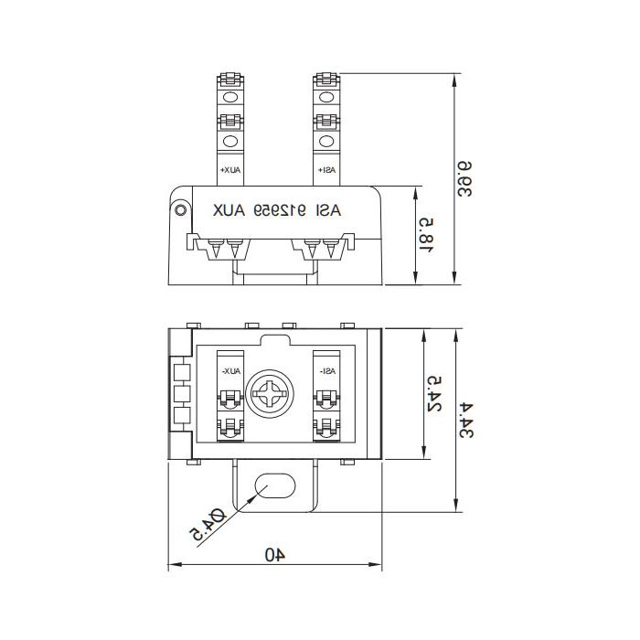 AS-i splitter、Insulation displacement connection technology / Push-in terminals、912959