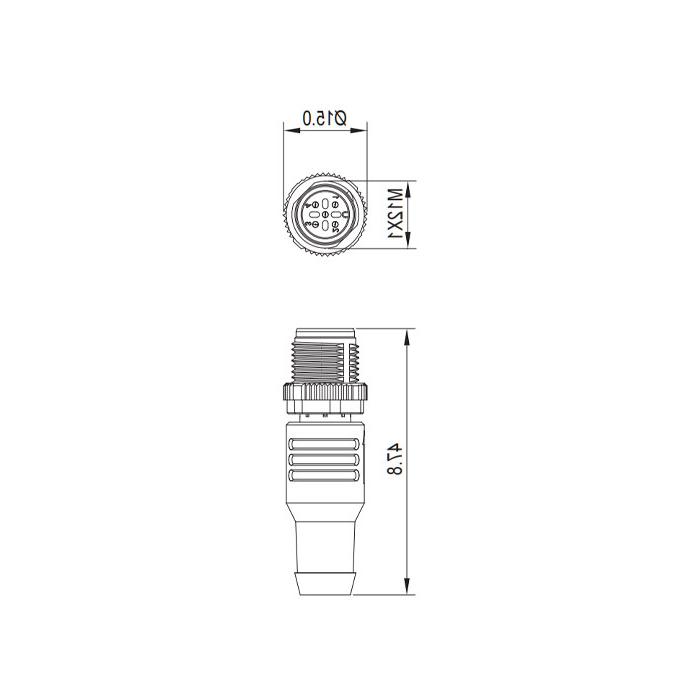 M12 5Pin、Terminating resistor、0C4R31