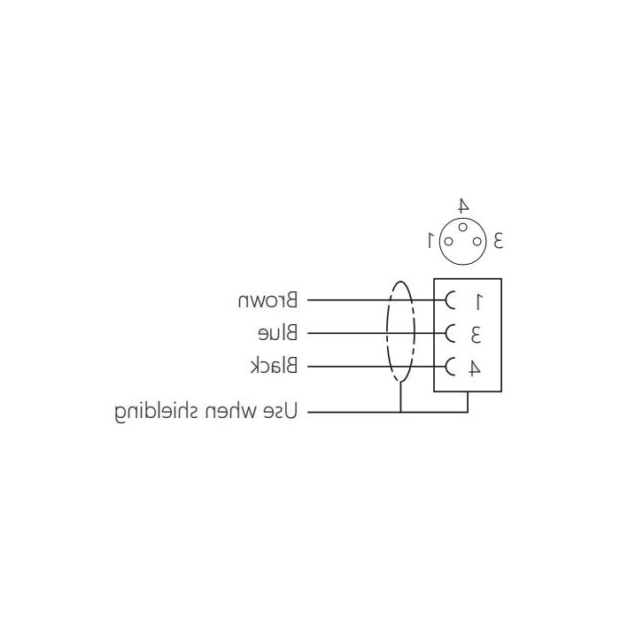 M8 3 Pin、Female flange socket、Front mount、63SA02-XXX